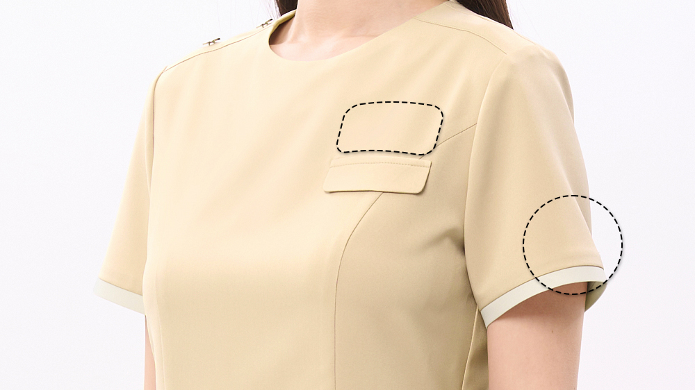 NH001 姓名與 Logo 刺繡位置