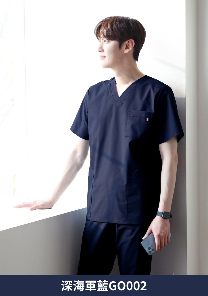 ST-517｜V領彈性刷手服套裝