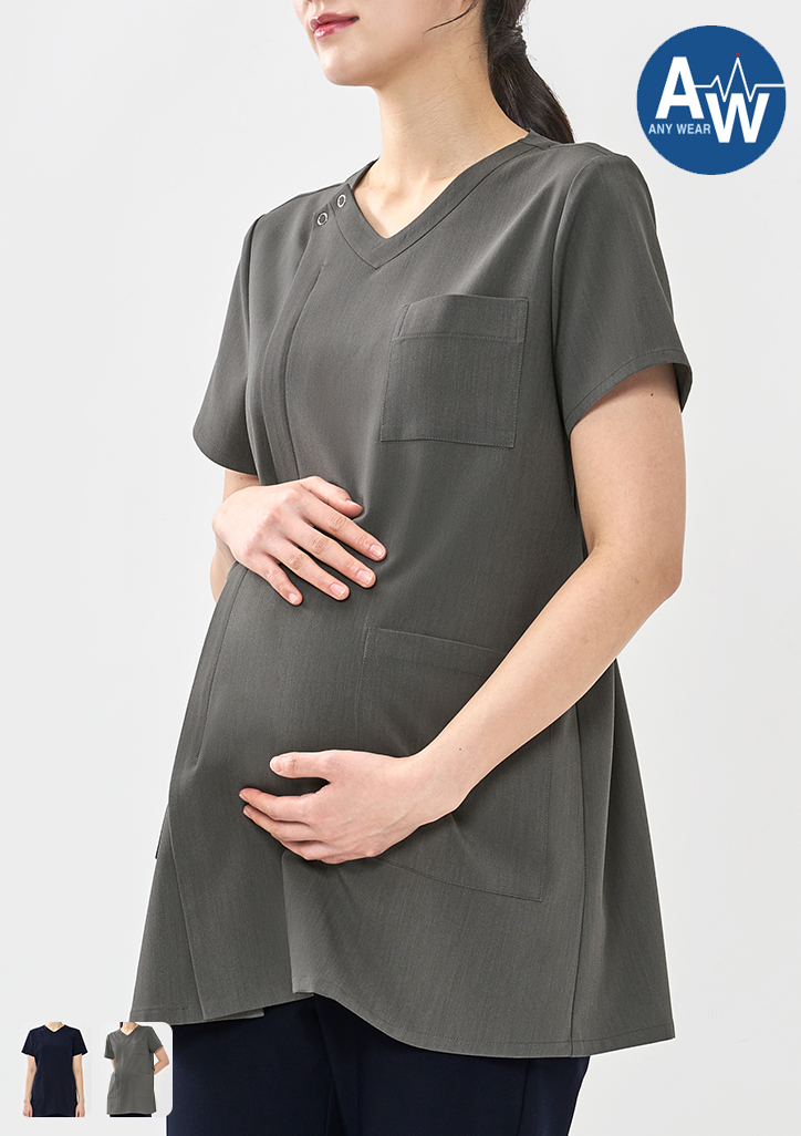 NF30 | V領拉鍊孕婦護理上衣