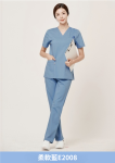 ST-509｜女款 V 領彈性刷手服套裝