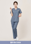 ST-509｜女款 V 領彈性刷手服套裝