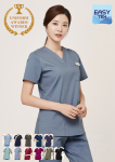 ST-509｜女款 V 領彈性刷手服套裝
