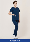 ST-509｜女款 V 領彈性刷手服套裝