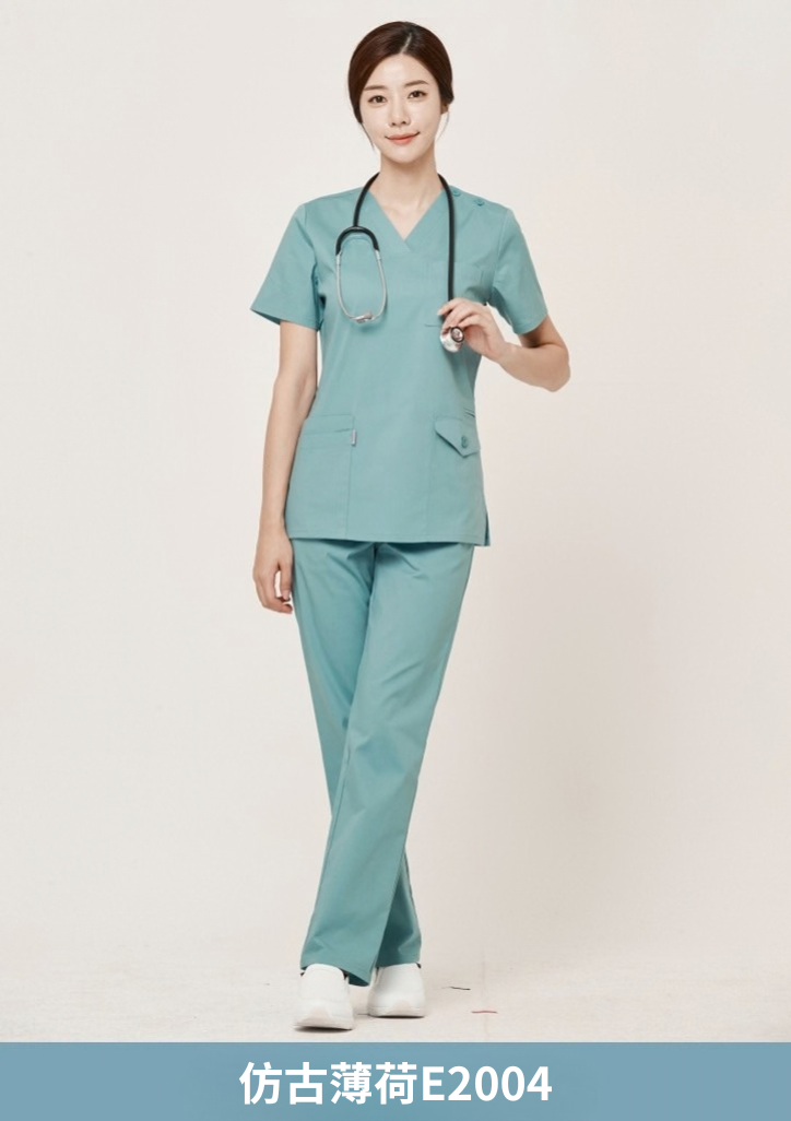 ST-509｜女款 V 領彈性刷手服套裝