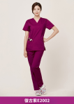 ST-509｜女款 V 領彈性刷手服套裝