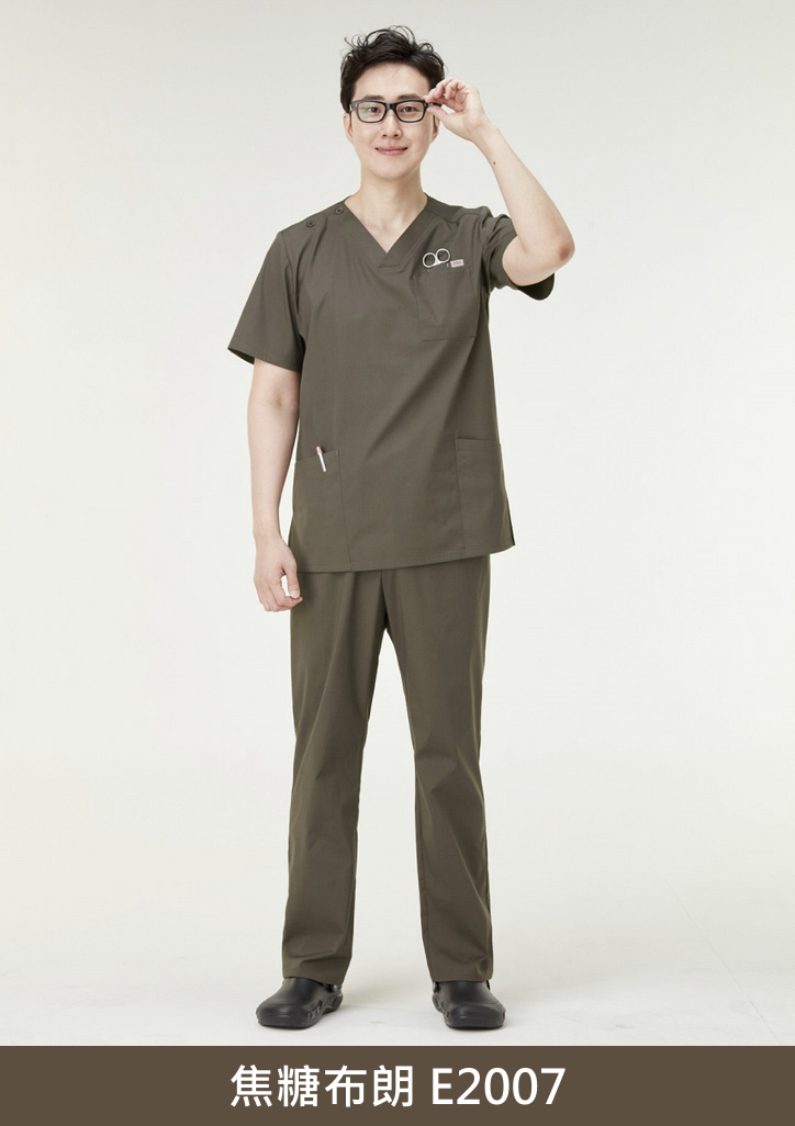 ST-510｜V領彈性刷手服套裝