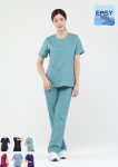 ST-515｜圓領彈性刷手服套裝