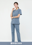 ST-515｜圓領彈性刷手服套裝