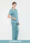 ST-515｜圓領彈性刷手服套裝
