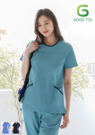 ST-518｜圓領彈性刷手服套裝