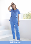 ST-518｜圓領彈性刷手服套裝
