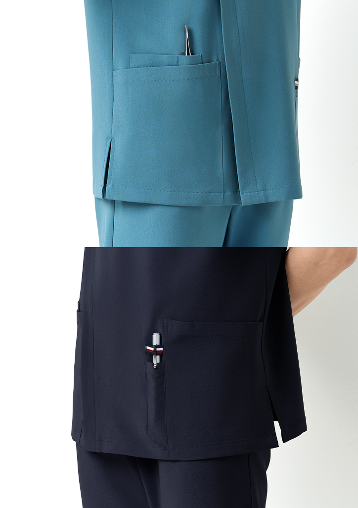 ST-004｜V領醫事刷手服上衣
