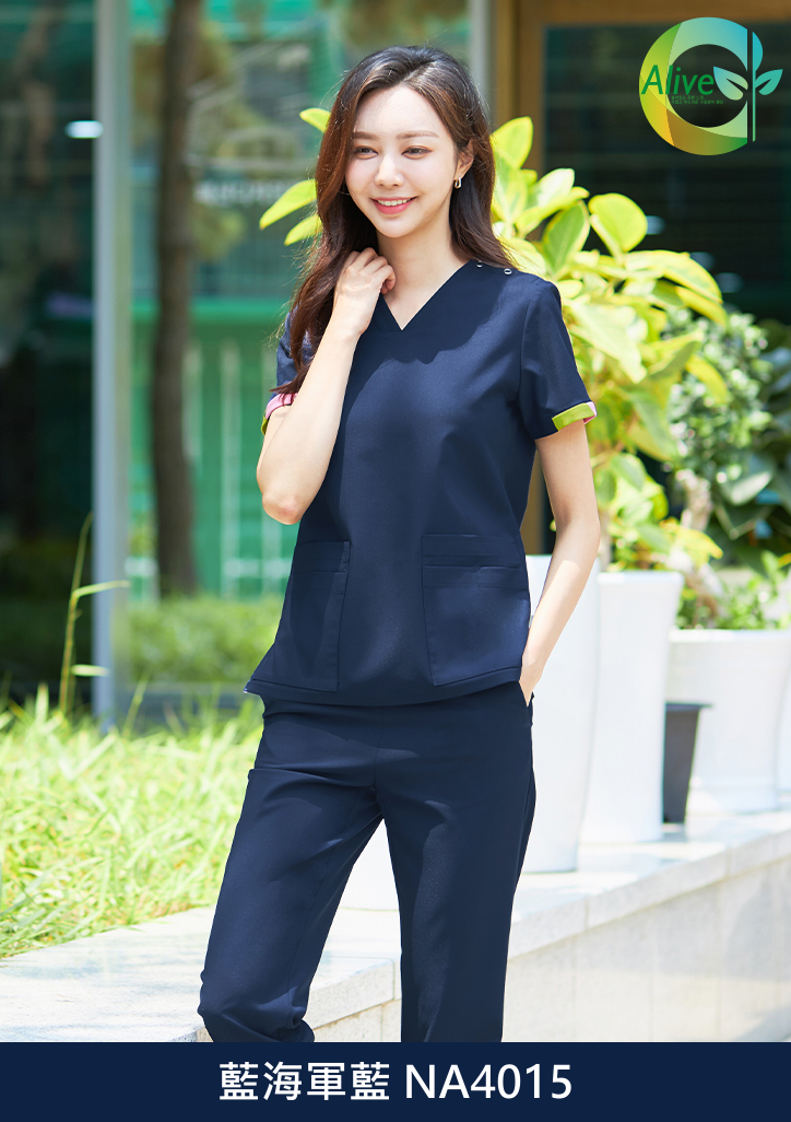 ST-101｜女款 V領刷手服套裝