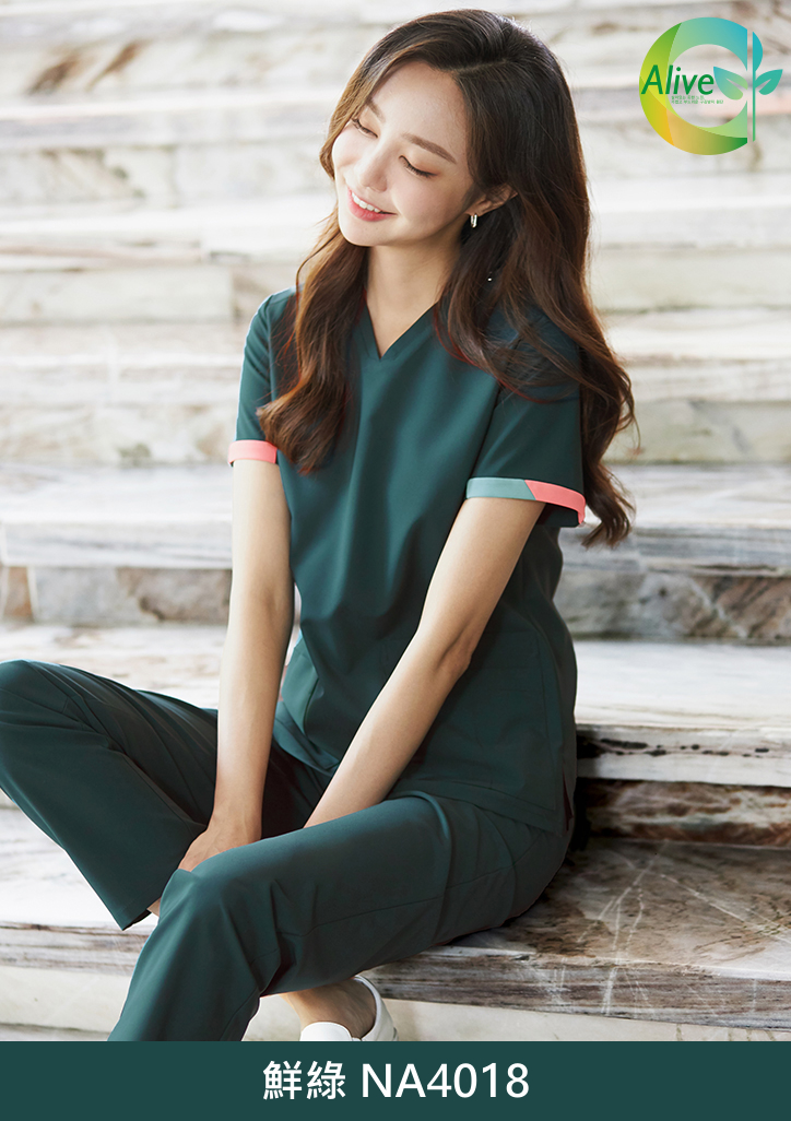 ST-101｜女款 V領刷手服套裝