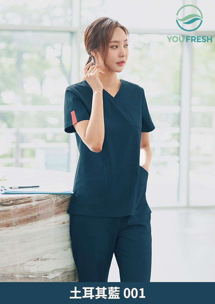 ST-102｜女款 V領刷手服套裝