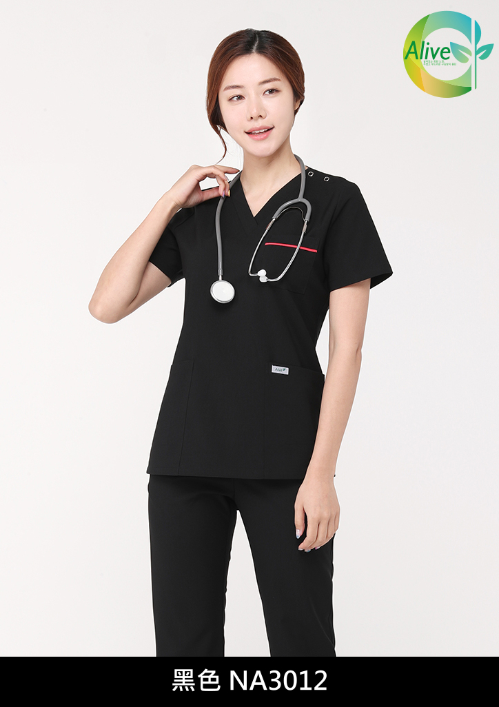 ST-247｜女款 V領刷手服套裝