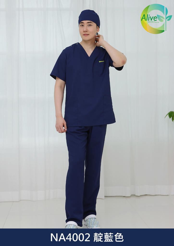 ST-277 | 男款 V領醫事刷手服上衣