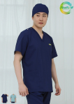 ST-277 | 男款 V領醫事刷手服上衣