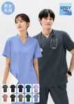 Lead 613｜男女中性款 V領刷手服上衣